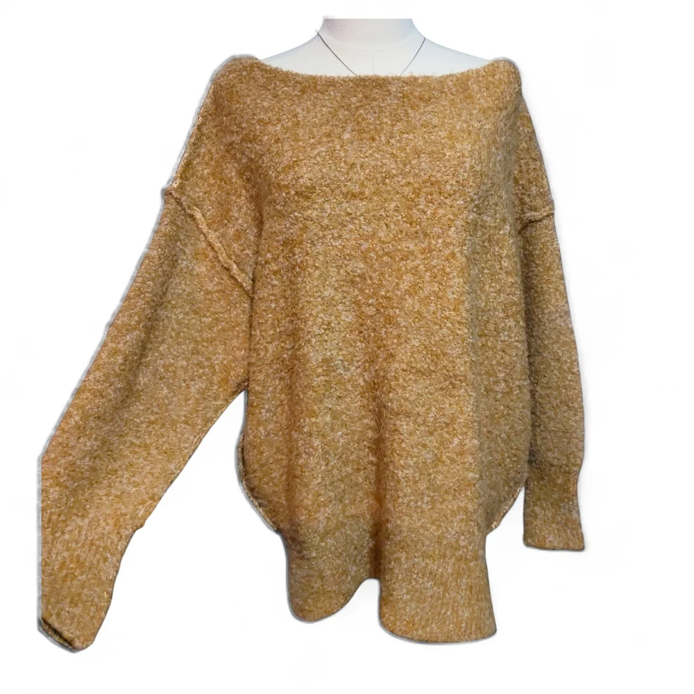Oversized Free People Moira Slouchy Tunic Sweater in Honeycomb Womens Extra Smal - Picture 3 of 11